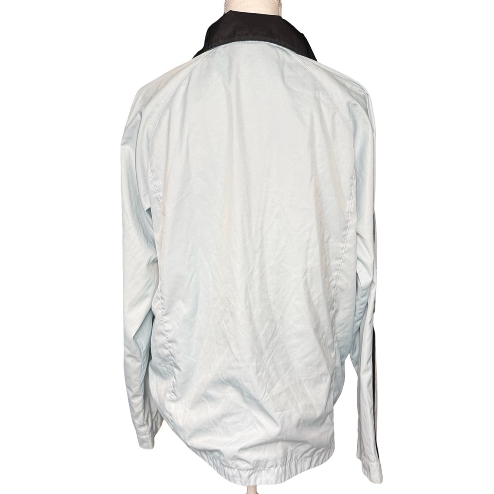Nike Golf Y2K Windbreaker Jacket Womens XL 16 18 Light Blue Black Full Zip - Picture 2 of 8